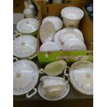 ROYAL ALBERT MEMORY LANE DINNERWARE, 40 plus pieces including four tureens with covers, two gravy