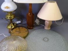 MODERN BOXED LIGHTING and a selection of table lamps