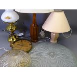 MODERN BOXED LIGHTING and a selection of table lamps