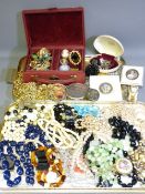 VICTORIAN PINCHBECK, SILVER, VINTAGE MARCASITE and other costume jewellery and collectables to