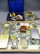 MIXED COLLECTABLES GROUP to include gent's wrist watches, silver and EPNS ware, commemorative pen