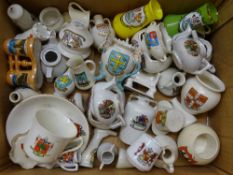 W H GOSS & OTHER CRESTED PORCELAIN, a mixed quantity