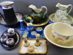 VICTORIAN WASH BOWL & JUG SETS with dressing table sets ETC