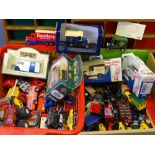 MAINLY LOOSE DIECAST VEHICLES, a collection by Lledo, Matchbox, Majorette and others (some play