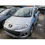 PEUGEOT 207 SPORT AUTO five door hatchback car, 1598cc, petrol, first registered July 2010,