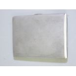 CIGARETTE CASE, Birmingham 1945, maker Dudley Russell Howitt, 12.75 x 8.5cms with engine turned