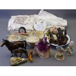 MIXED COLLECTABLES to include Royal Doulton 'Sweet Anne' HN1496, Victorian pin cushion lady, a small