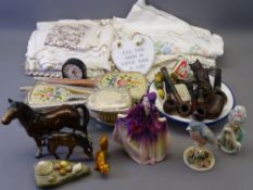 MIXED COLLECTABLES to include Royal Doulton 'Sweet Anne' HN1496, Victorian pin cushion lady, a small