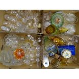 MIXED DRINKING, CARNIVAL, COLOURFUL & OTHER GLASSWARE within four boxes