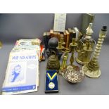 VINTAGE BOOKS, AFRICAN BUST, Schweppes soda syphon, Rotary medallion, a quantity of vintage