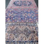 RUGS - three Eastern, various designs, 210 x 160cms, 207 x 112cms and 150 x 100cms