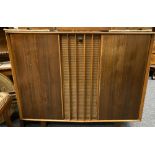 VINTAGE ROSEWOOD VENEERED RADIOGRAM with Collaro turntable, 94cms H, 117cms W, 47cms D