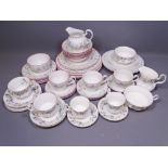 ROYAL ALBERT BRIGADOON PART TEASET and a modern floral decorated quantity of tea and dinner ware