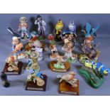 M J HUMMEL, CAPODIMONTE, LEONARDO and other children, bird and animal figurines