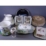 PORTMEIRION BOTANIC GARDEN, Victorian and later dinnerware and collector's plates, a quantity