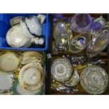 COPELAND SPODE & OTHER DINNER WARE, EPNS cutlery, fancy glassware and other interesting items (
