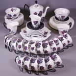 ROYAL ALBERT MASQUERADE PART TEA & COFFEE SET, approximately 60 pieces