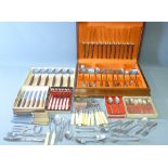 CASED CANTEEN, OTHER BOXED & LOOSE QUANTITY OF EPNS & OTHER CUTLERY