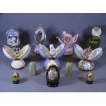 PORCELAIN & OTHER COLLECTABLE EGGS, mainly musical with interior fancies