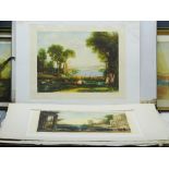 JOHN COTHER WEBB mezzotint prints (11), presented framed and unframed, various colour depictions