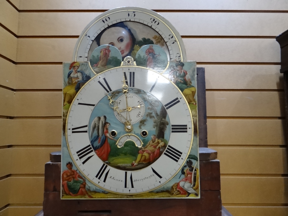 DOCUMENTARY MID-19TH CENTURY WELSH MAHOGANY LONGCASE CLOCK, by John Jones, Aberystwyth, c.1845, swan - Image 8 of 45