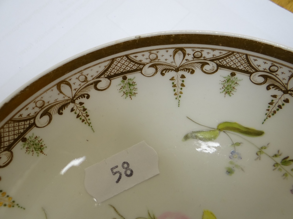 A SWANSEA PORCELAIN CUP & SAUCER the cup with ear-shaped loop handle, locally decorated with flowers - Image 19 of 29