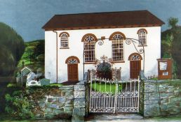 JOHN ELWYN limited edition (of 50) colour lithograph - the Welsh Independent Chapel 'Capel Hawen',