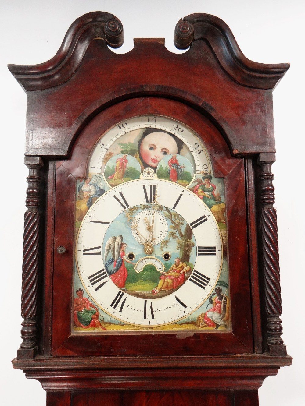 DOCUMENTARY MID-19TH CENTURY WELSH MAHOGANY LONGCASE CLOCK, by John Jones, Aberystwyth, c.1845, swan - Image 5 of 45