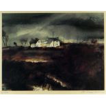 JOHN KNAPP-FISHER limited edition (4/500) colour print - Ceredigion farmstead, entitled verso '