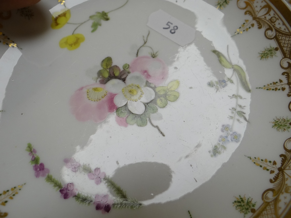 A SWANSEA PORCELAIN CUP & SAUCER the cup with ear-shaped loop handle, locally decorated with flowers - Image 26 of 29