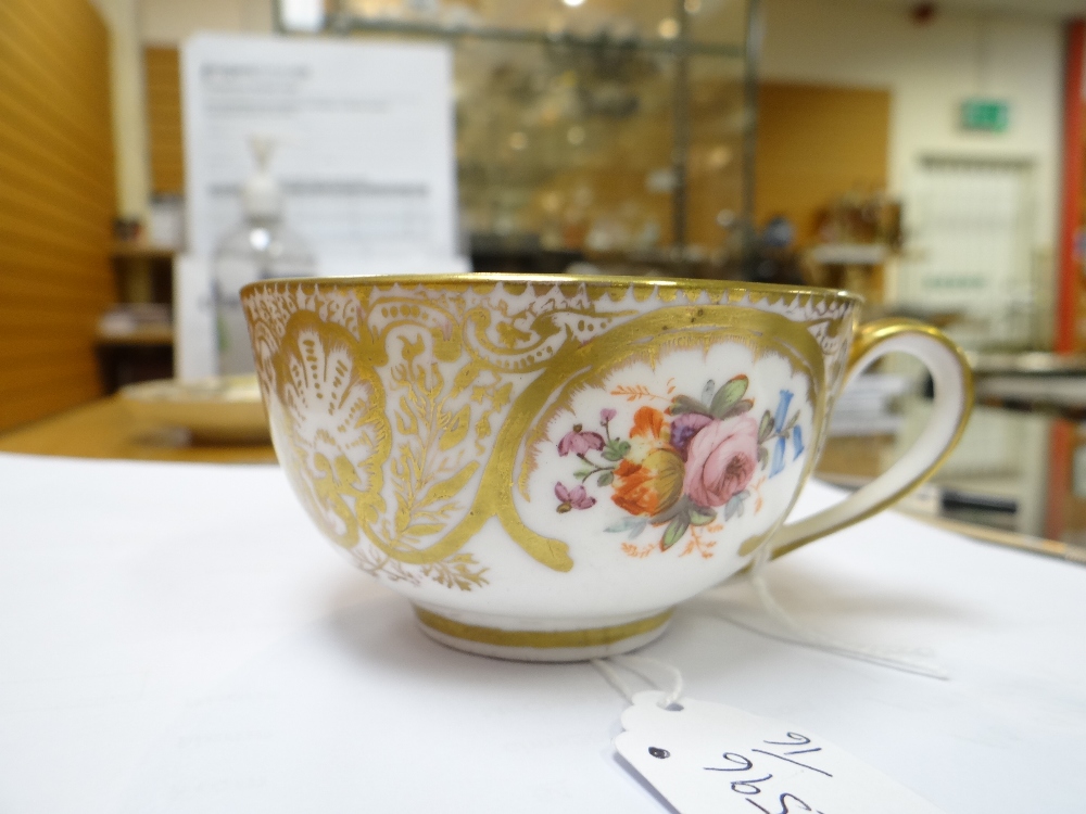 A NANTGARW PORCELAIN CUP & SAUCER FROM THE MACKINTOSH SERVICE decorated richly in gilding with - Image 18 of 25