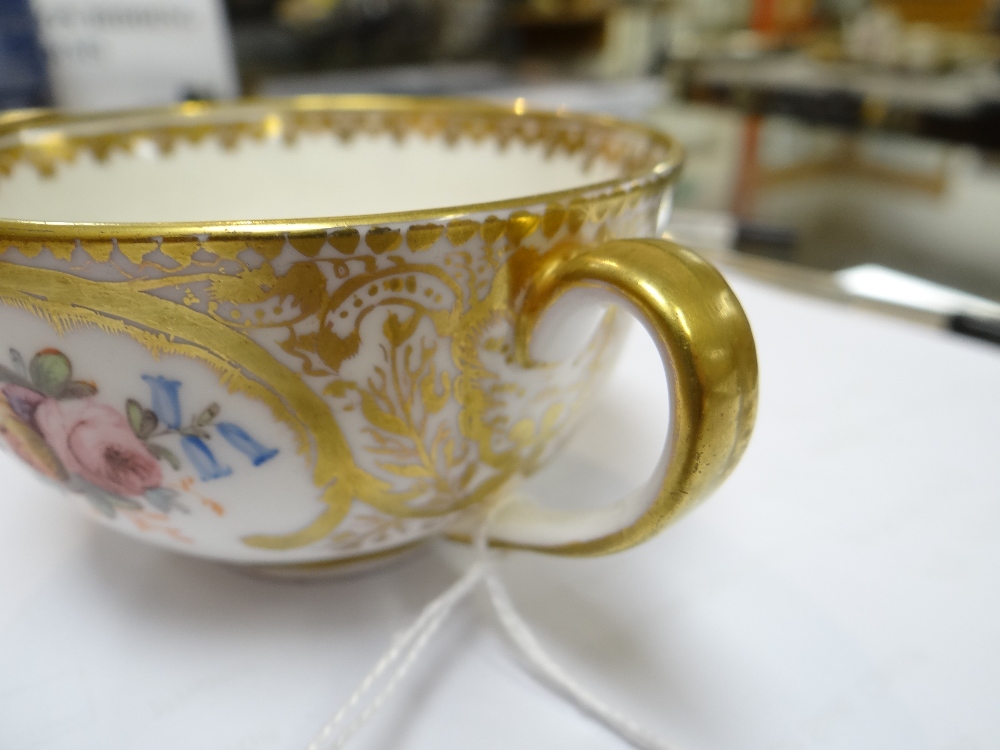 A NANTGARW PORCELAIN CUP & SAUCER FROM THE MACKINTOSH SERVICE decorated richly in gilding with - Image 23 of 25