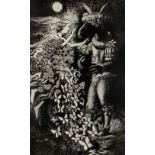 JOHN VIVIAN ROBERTS limited edition (1/25) engraving - mythical illustration entitled in pencil 'The
