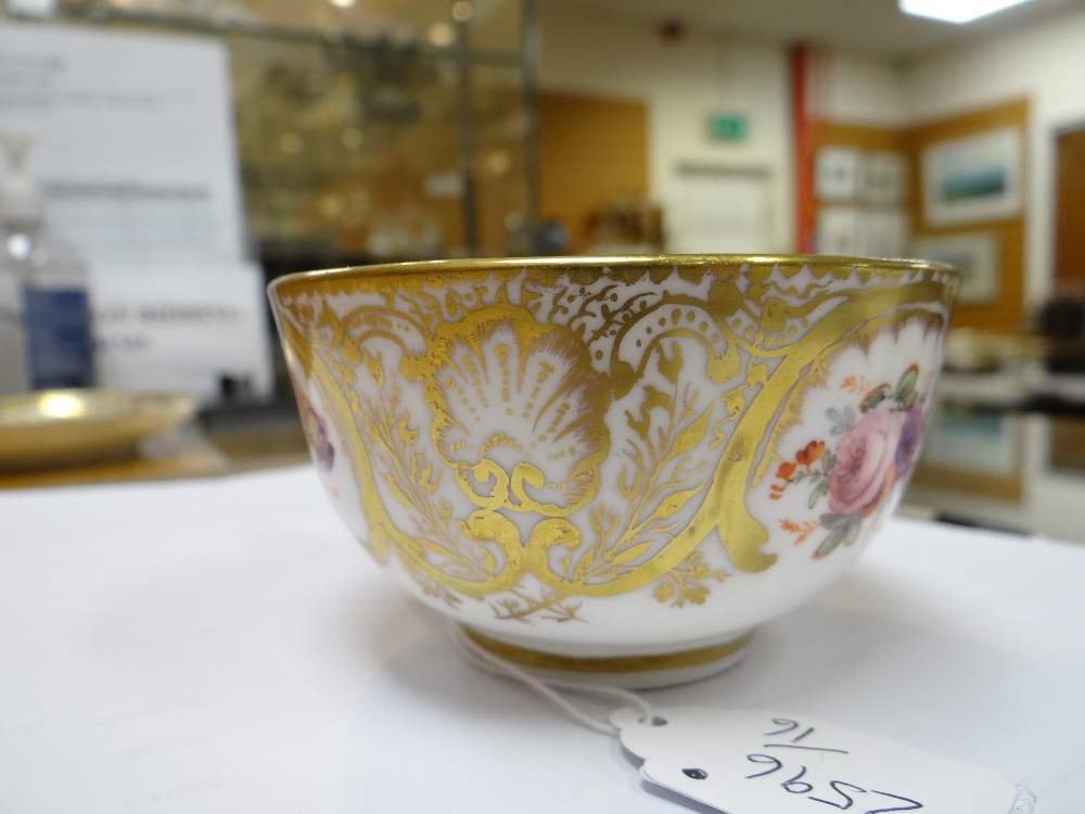 A NANTGARW PORCELAIN CUP & SAUCER FROM THE MACKINTOSH SERVICE decorated richly in gilding with - Image 20 of 25