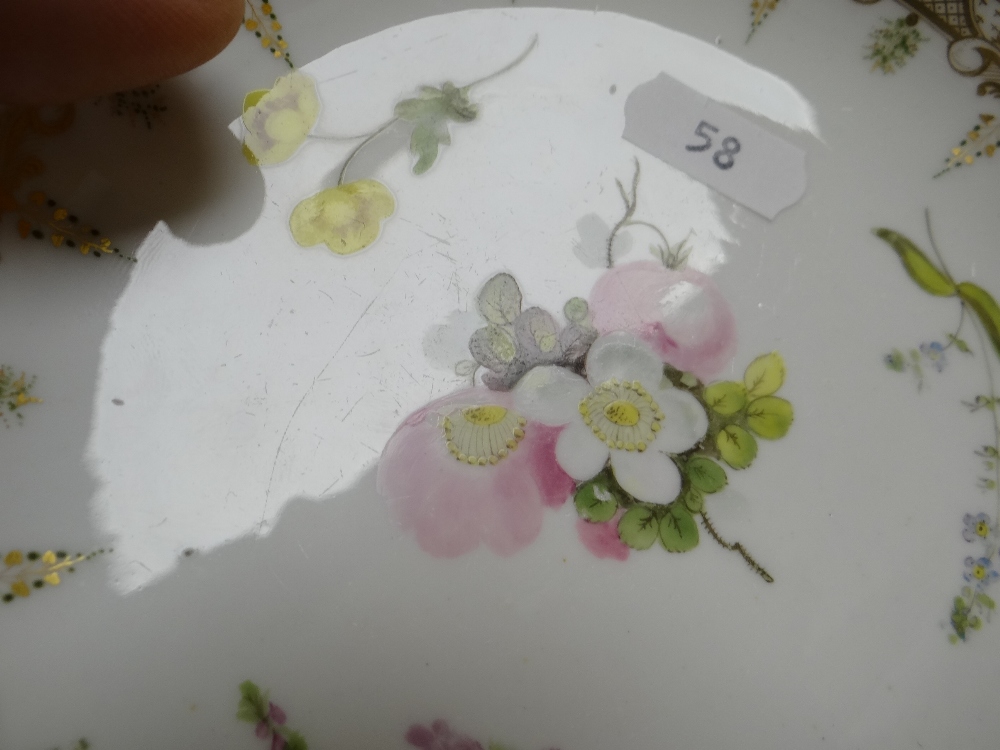 A SWANSEA PORCELAIN CUP & SAUCER the cup with ear-shaped loop handle, locally decorated with flowers - Image 27 of 29