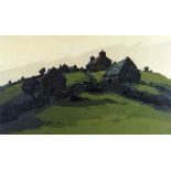 SIR KYFFIN WILLIAMS RA limited edition (107/150) colour print - Eryri dwelling and dry-stone