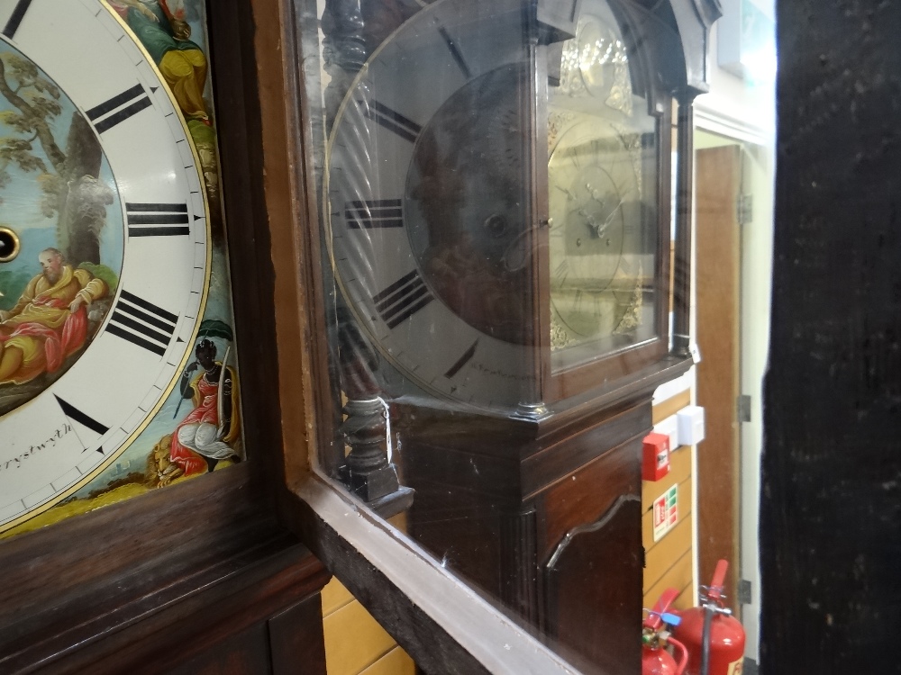 DOCUMENTARY MID-19TH CENTURY WELSH MAHOGANY LONGCASE CLOCK, by John Jones, Aberystwyth, c.1845, swan - Image 9 of 45