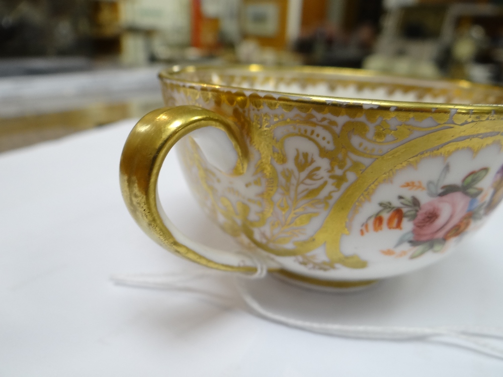 A NANTGARW PORCELAIN CUP & SAUCER FROM THE MACKINTOSH SERVICE decorated richly in gilding with - Image 22 of 25