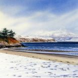 NEIL S HOPKINS watercolour - entitled 'Winter Afternoon, Abersoch', signed and dated 2004, 15 x