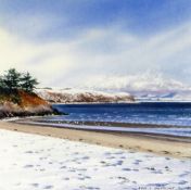 NEIL S HOPKINS watercolour - entitled 'Winter Afternoon, Abersoch', signed and dated 2004, 15 x