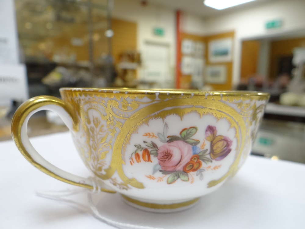 A NANTGARW PORCELAIN CUP & SAUCER FROM THE MACKINTOSH SERVICE decorated richly in gilding with - Image 21 of 25