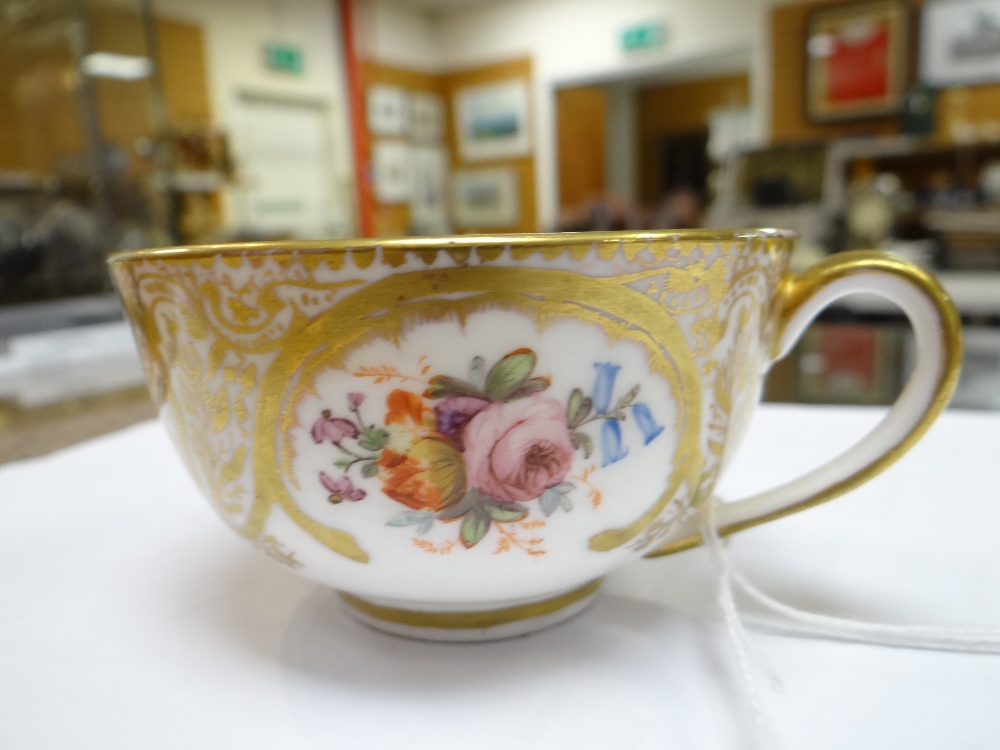 A NANTGARW PORCELAIN CUP & SAUCER FROM THE MACKINTOSH SERVICE decorated richly in gilding with - Image 24 of 25