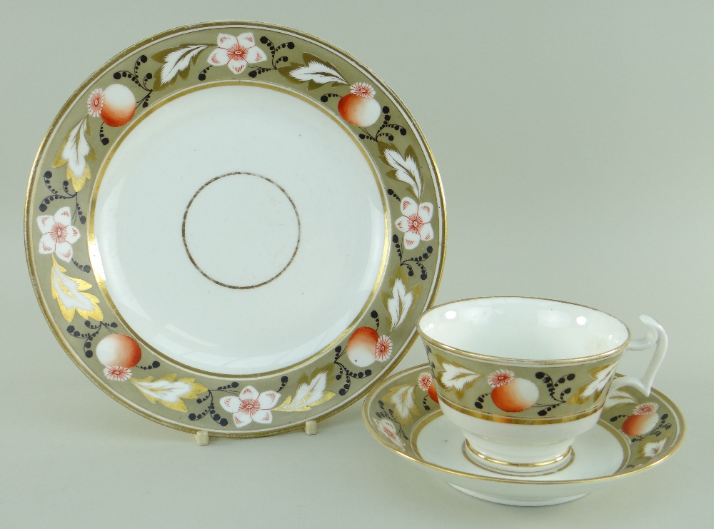 A SWANSEA PORCELAIN PART TEA SERVICE comprising breakfast cup and saucer with circular plate, - Image 2 of 2