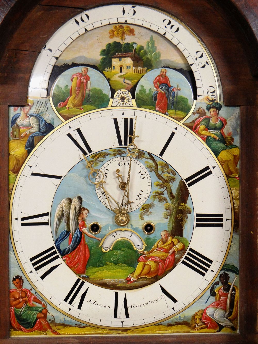 DOCUMENTARY MID-19TH CENTURY WELSH MAHOGANY LONGCASE CLOCK, by John Jones, Aberystwyth, c.1845, swan - Image 3 of 45