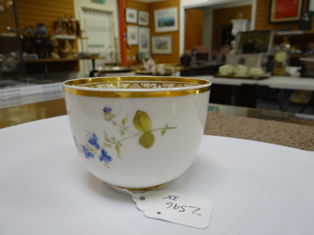 A SWANSEA PORCELAIN CUP & SAUCER the cup with ear-shaped loop handle, locally decorated with flowers - Image 14 of 29