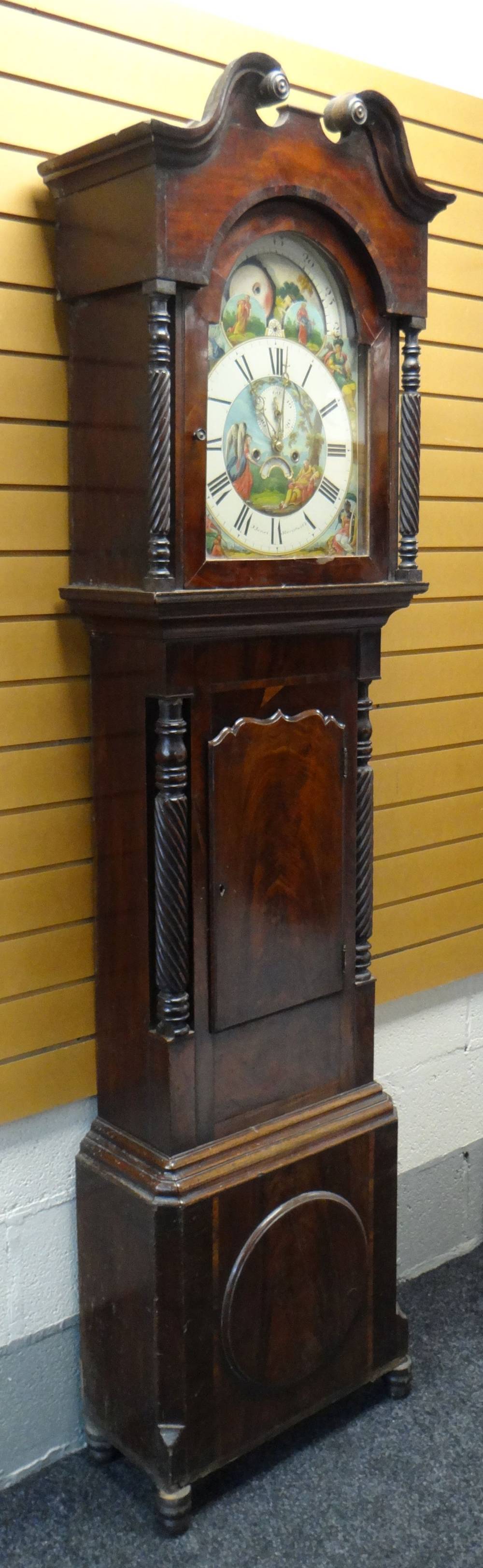 DOCUMENTARY MID-19TH CENTURY WELSH MAHOGANY LONGCASE CLOCK, by John Jones, Aberystwyth, c.1845, swan - Image 7 of 45