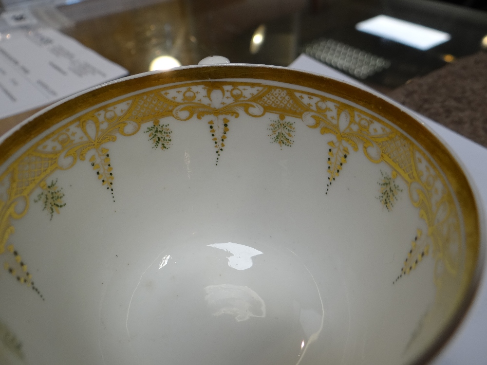 A SWANSEA PORCELAIN CUP & SAUCER the cup with ear-shaped loop handle, locally decorated with flowers - Image 11 of 29