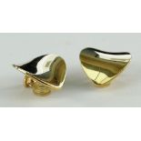 GEORG JENSEN 18CT GOLD EARRINGS, A PAIR, stamped '750' with maker's mark and numbered '1131 Danmark'