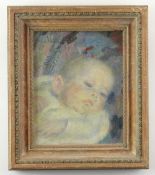 DOD PROCTER R.A. (1890 - 1972) oil on canvas - portrait of a baby, signed, 24 x 19cms Provenance: