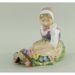 ROYAL COPENHAGEN FIGURE OF 'SEALAND FLOWER GIRL' NO. 12418, by Carl Martin Hansen from a series of